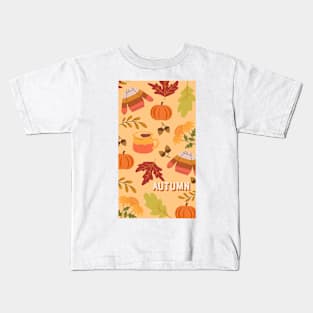 Serenade of Autumn: A Whimsical Artistic Tale Kids T-Shirt